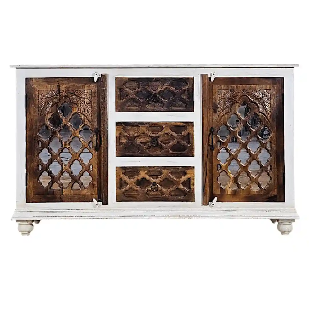 The Jali Mirrored  Sideboard