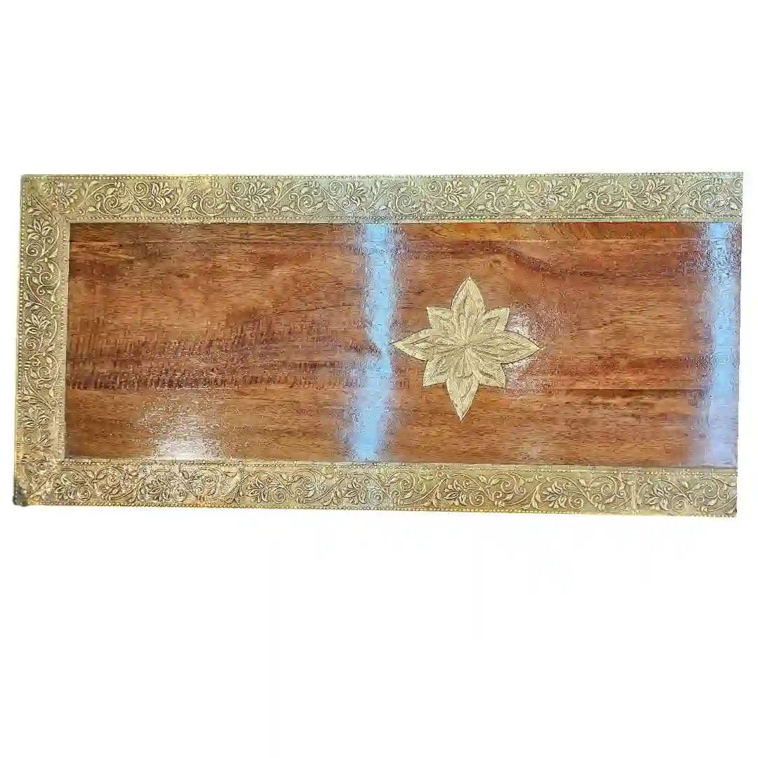 Rhys Hand-Carved Rosewood & Inlaid Tile Sideboard