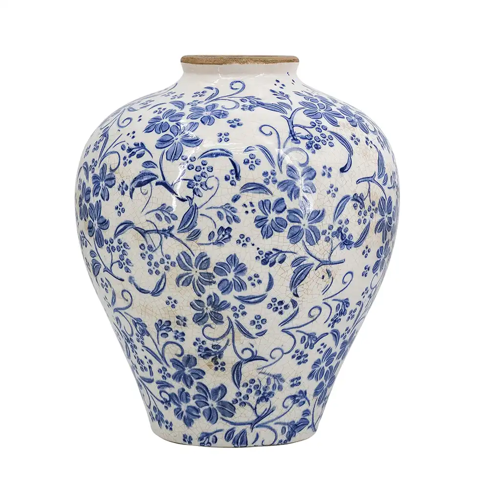Sora Modern Botanical Ceramic Vessel