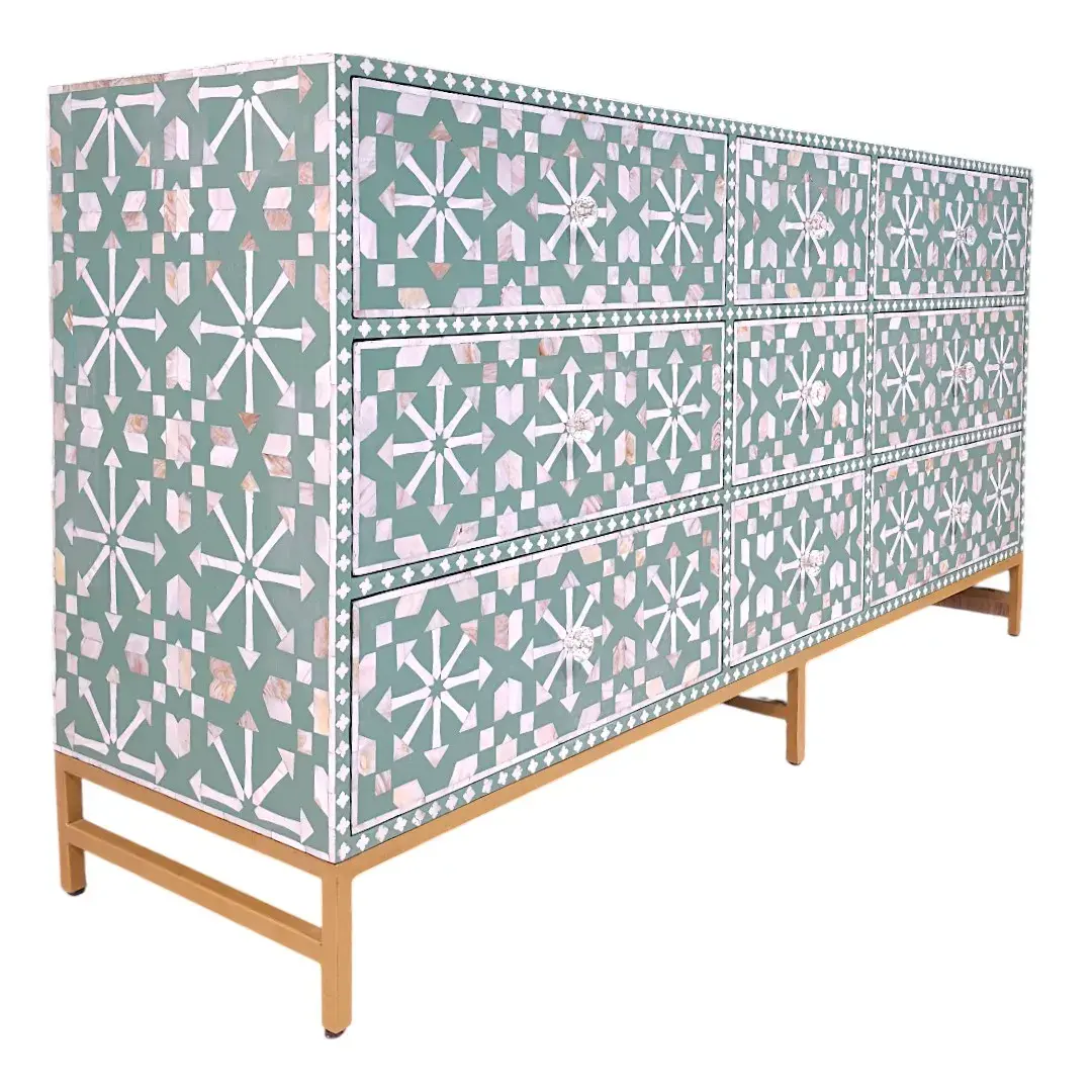 Noor-e-Falak (Celestial Tessellation Commode or Chest of Drawers)