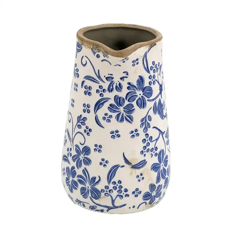 Sora Modern Botanical Ceramic Pitcher