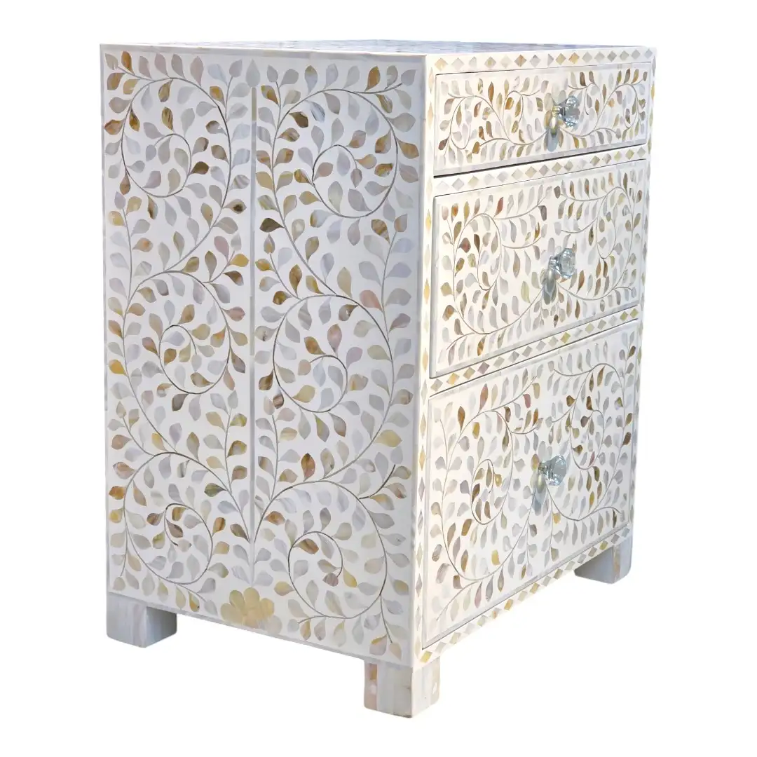 Bab Al-Bahr Three-Drawer Bedside