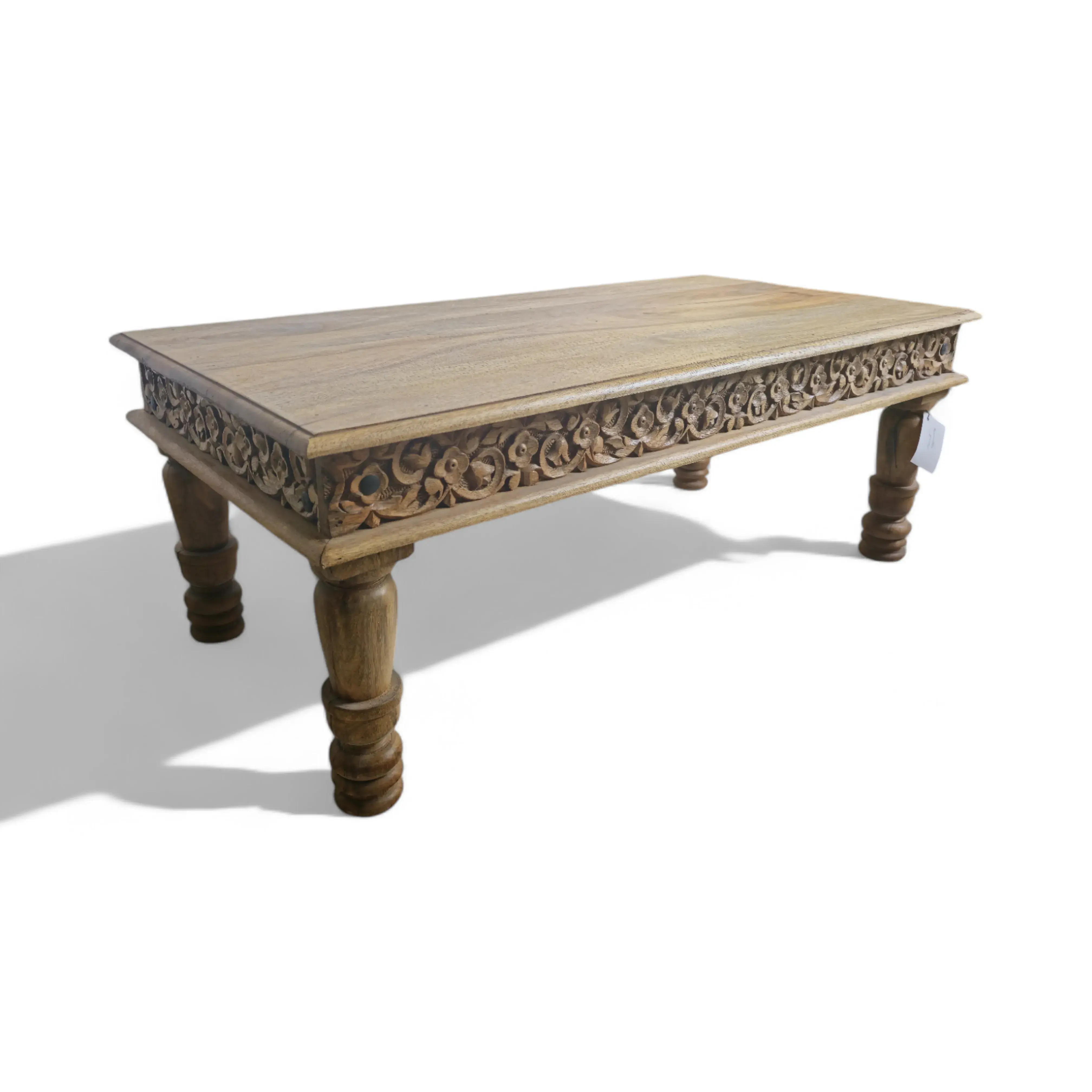 Carved Coffee Table Wood Colour
