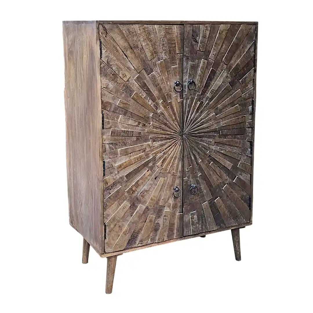 The Thar Sunburst Accent Cabinet