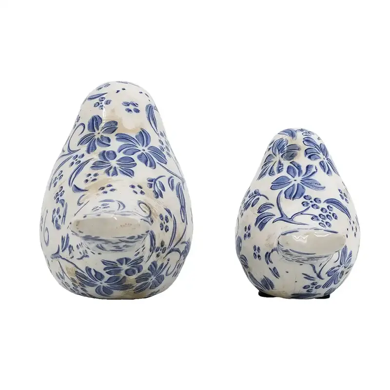 Aiden Botanical Set of 2 Ceramic Bird
