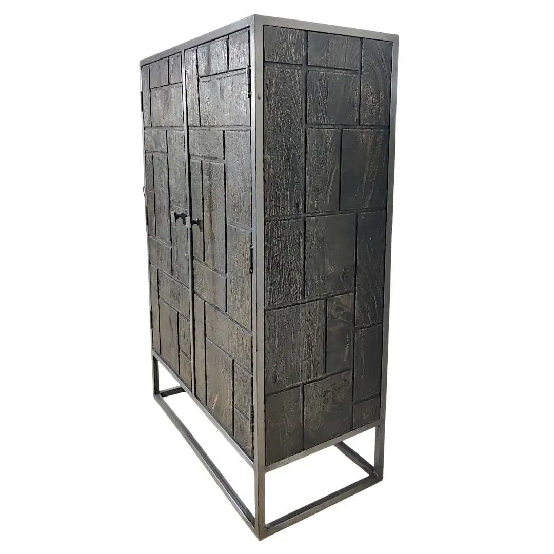 The Sierra Block-Front Timber Wardrobe