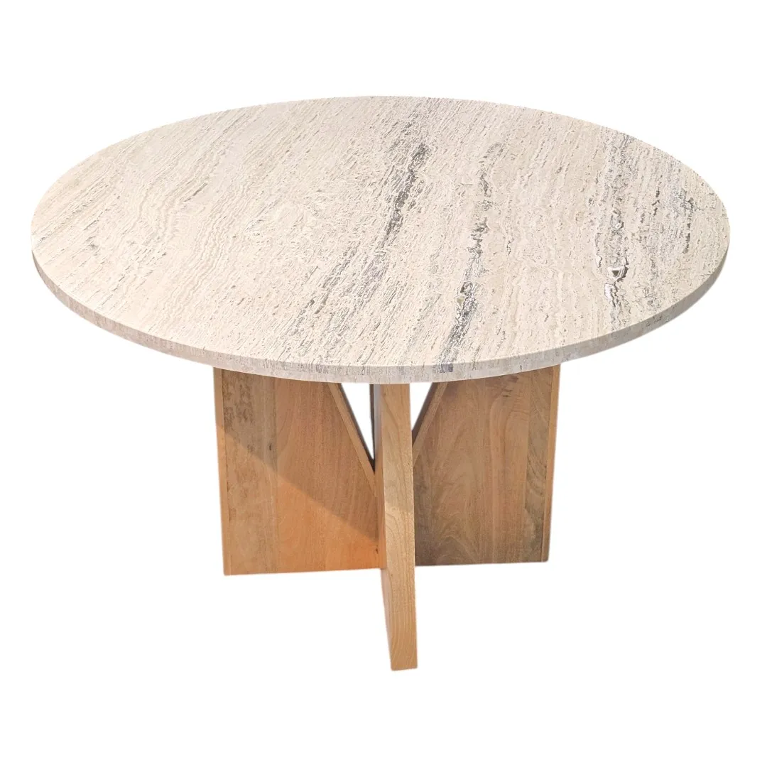 Travertine Foyer Table