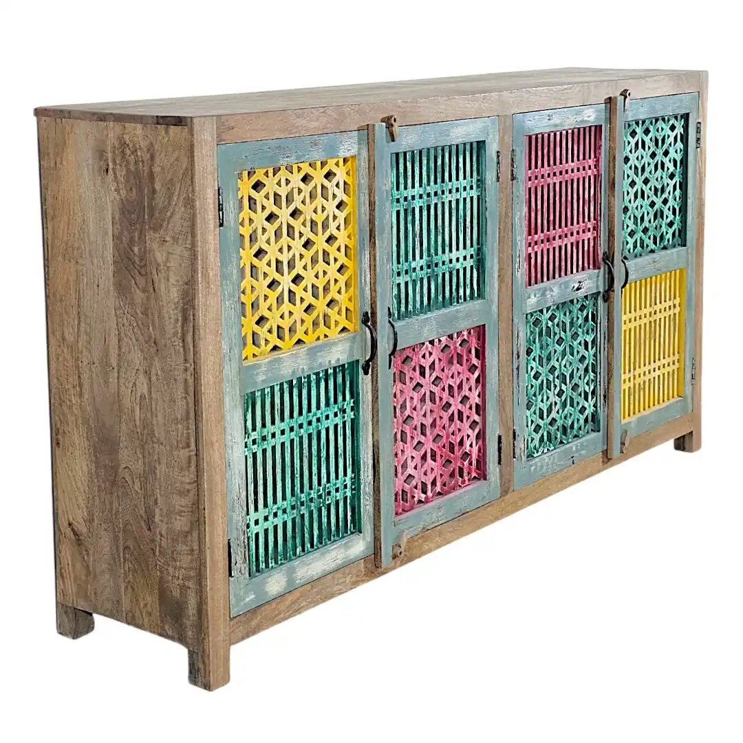 The Deconstructed Salvage Latticework Sideboard
