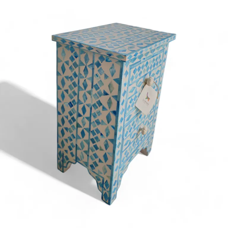 Bone inlay Bedside Table