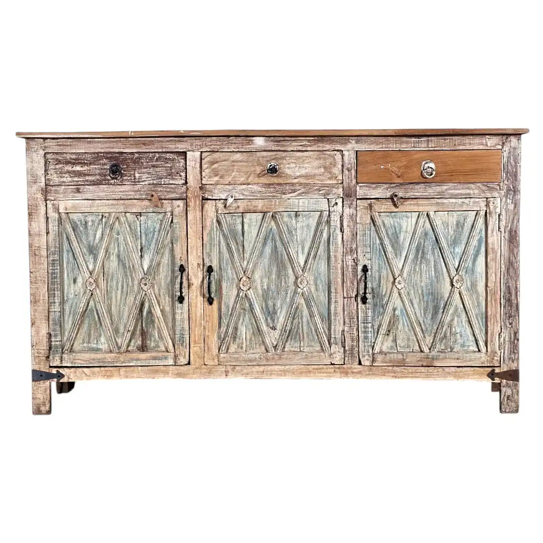 The 18th Century Spanish Diamond Relief Credenza