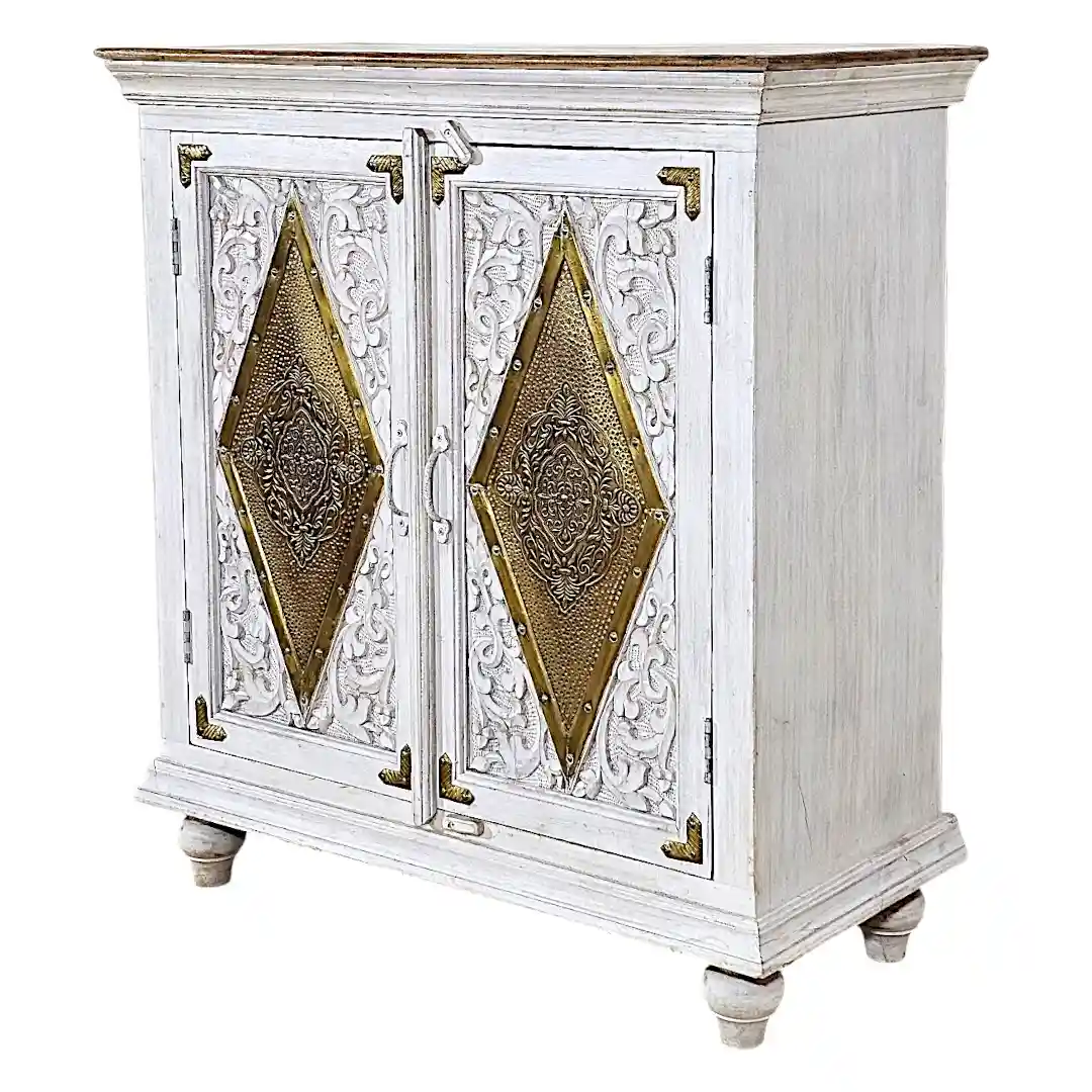 The Isfahan Arabesque Brass-Inset Cabinet