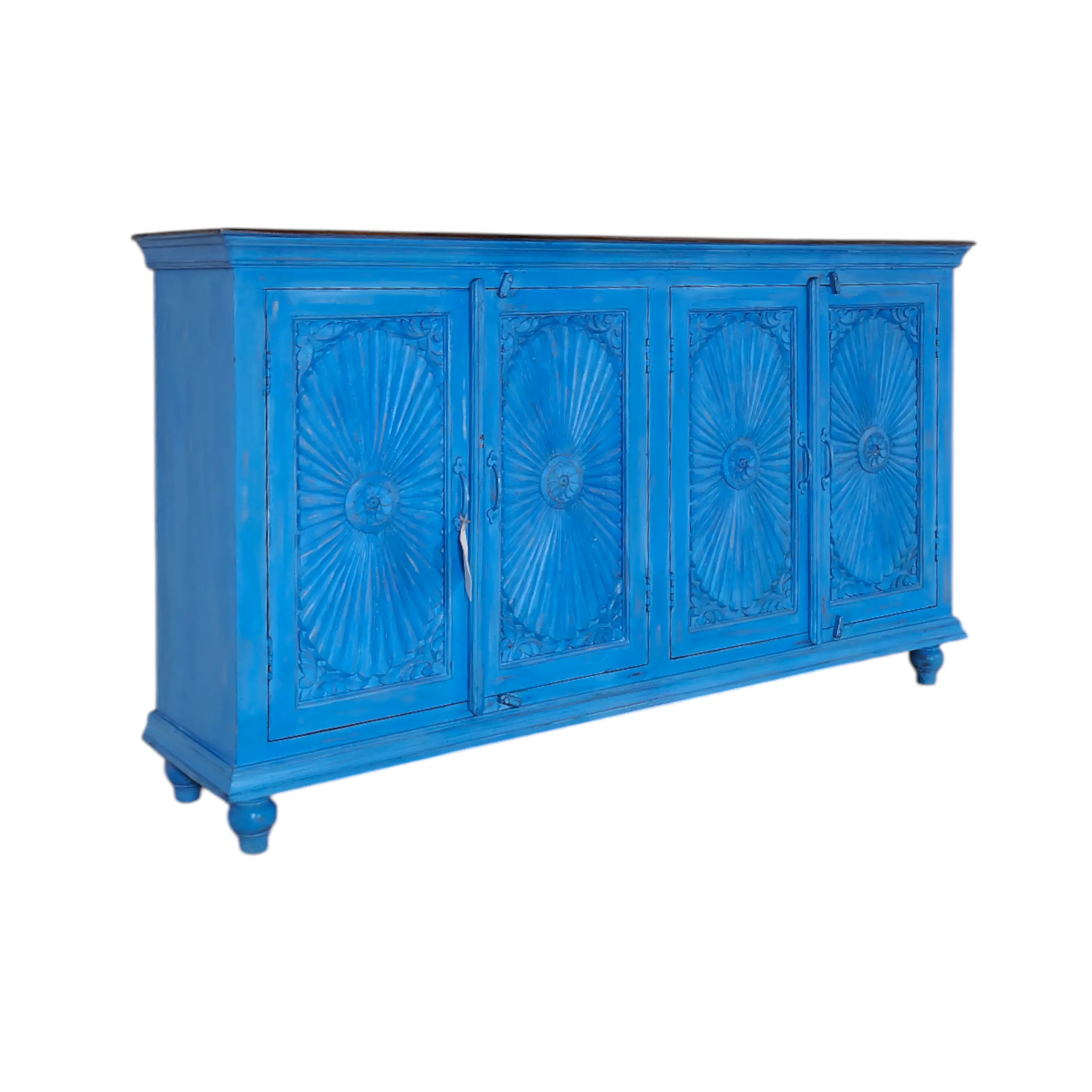 Azure Carved Sideboard