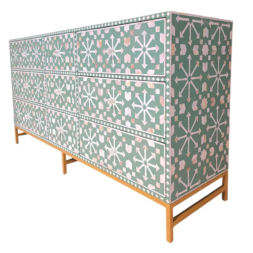 Noor-e-Falak (Celestial Tessellation Commode or Chest of Drawers)