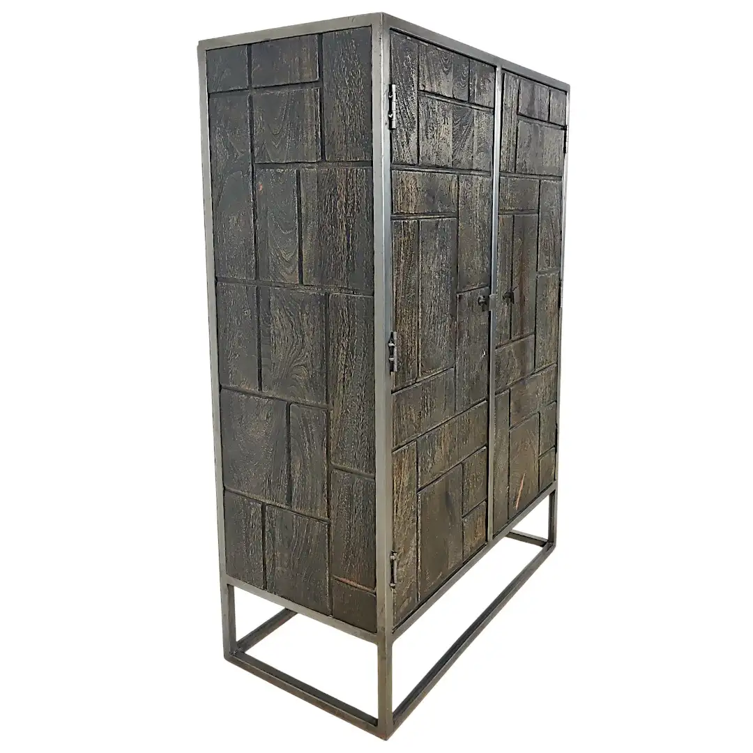 The Sierra Block-Front Timber Wardrobe