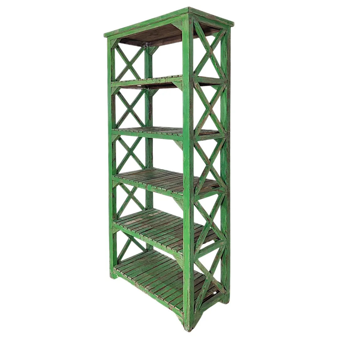 The Slat-Shelved Accent Bookcase | خزانة كتب بلكنات مميزة