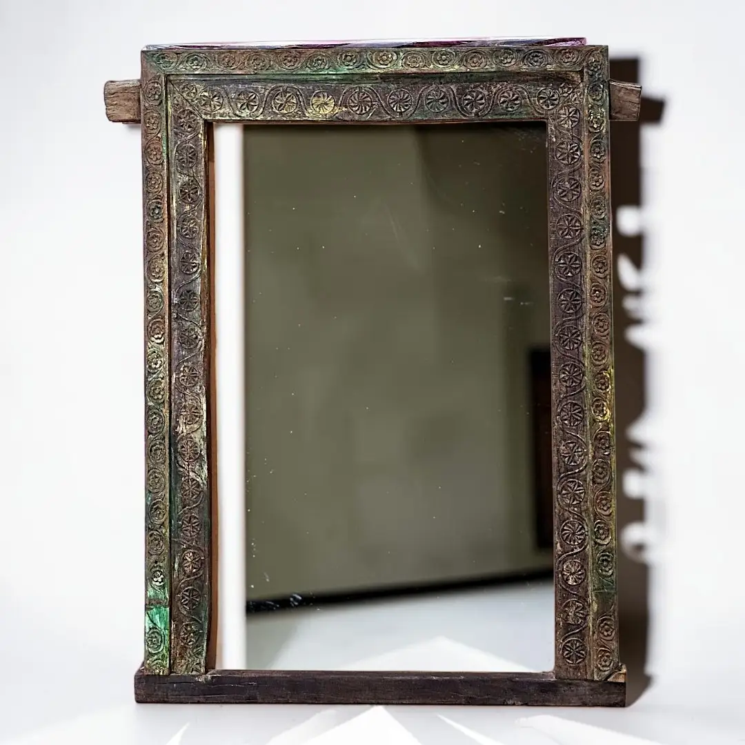 Found Heritage Hand-Painted Floor Mirror