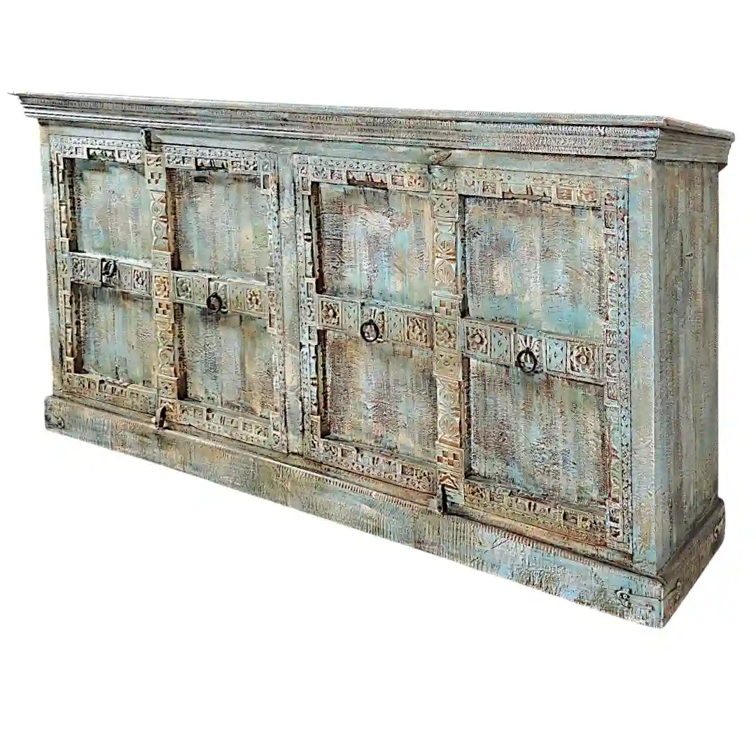 The Rajbari Palace Reclaimed Four-Door Sideboard