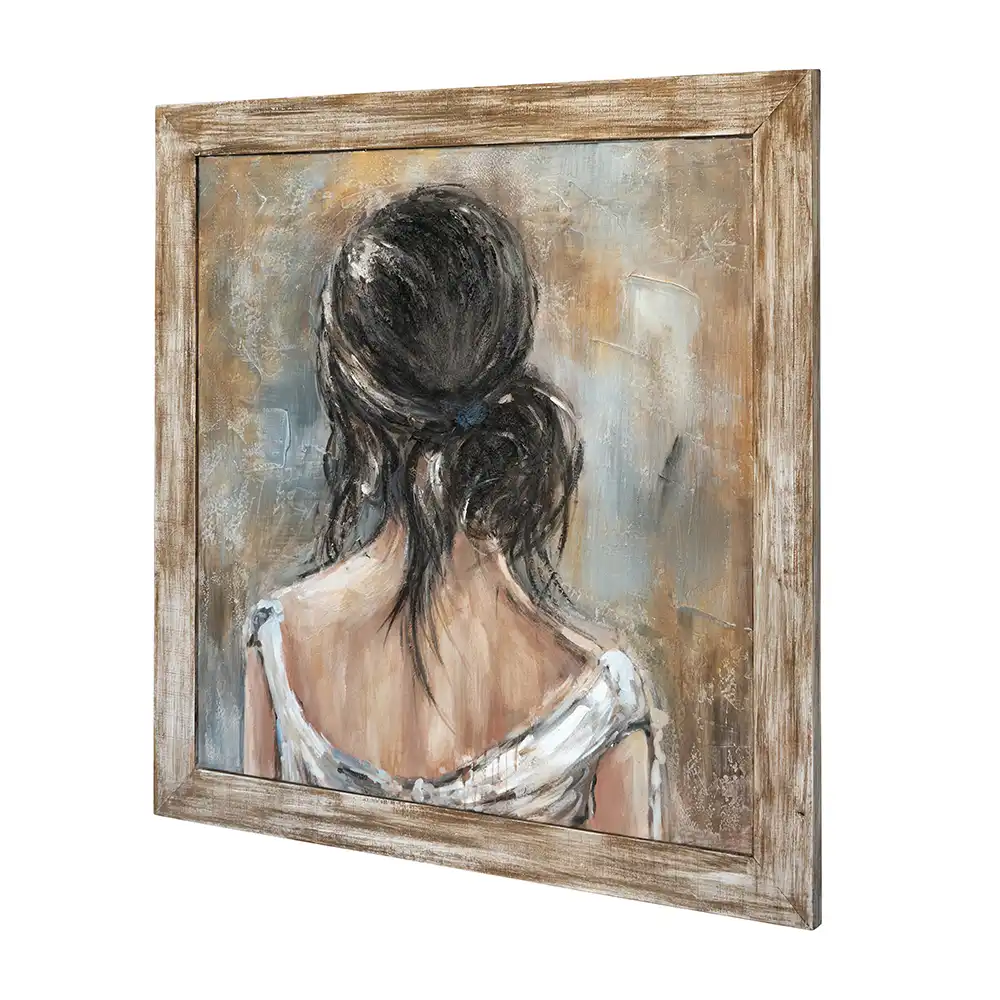 Rustic Muse Framed Hand Painted Art