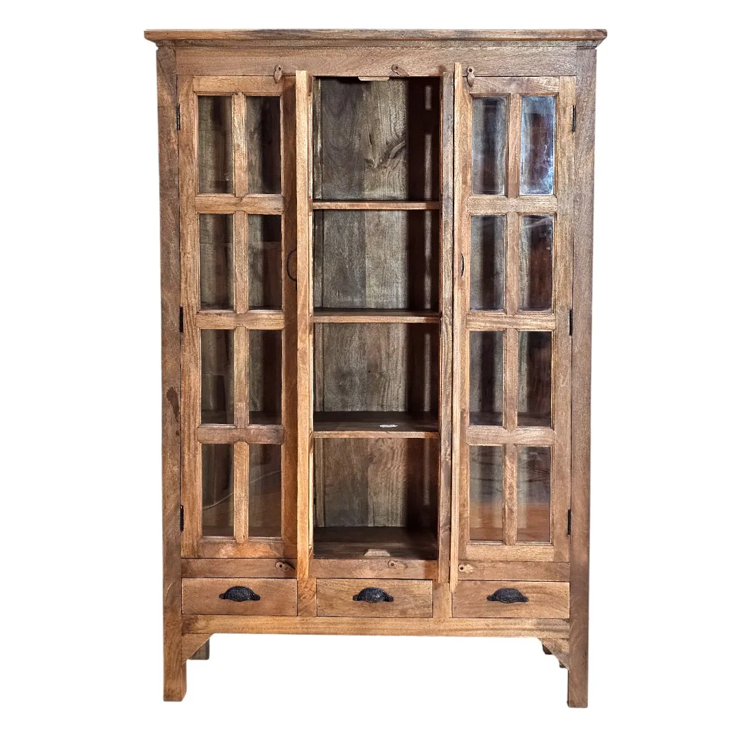 The Majlis Al-Taj Mango Wood Vitrine