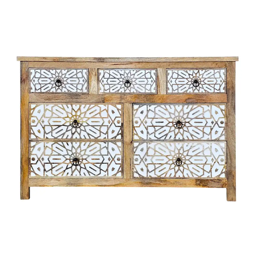 Sahara Carved Star Chest