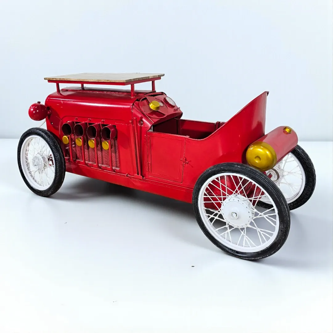 Retro 'Carrera' Red Storage Car Console