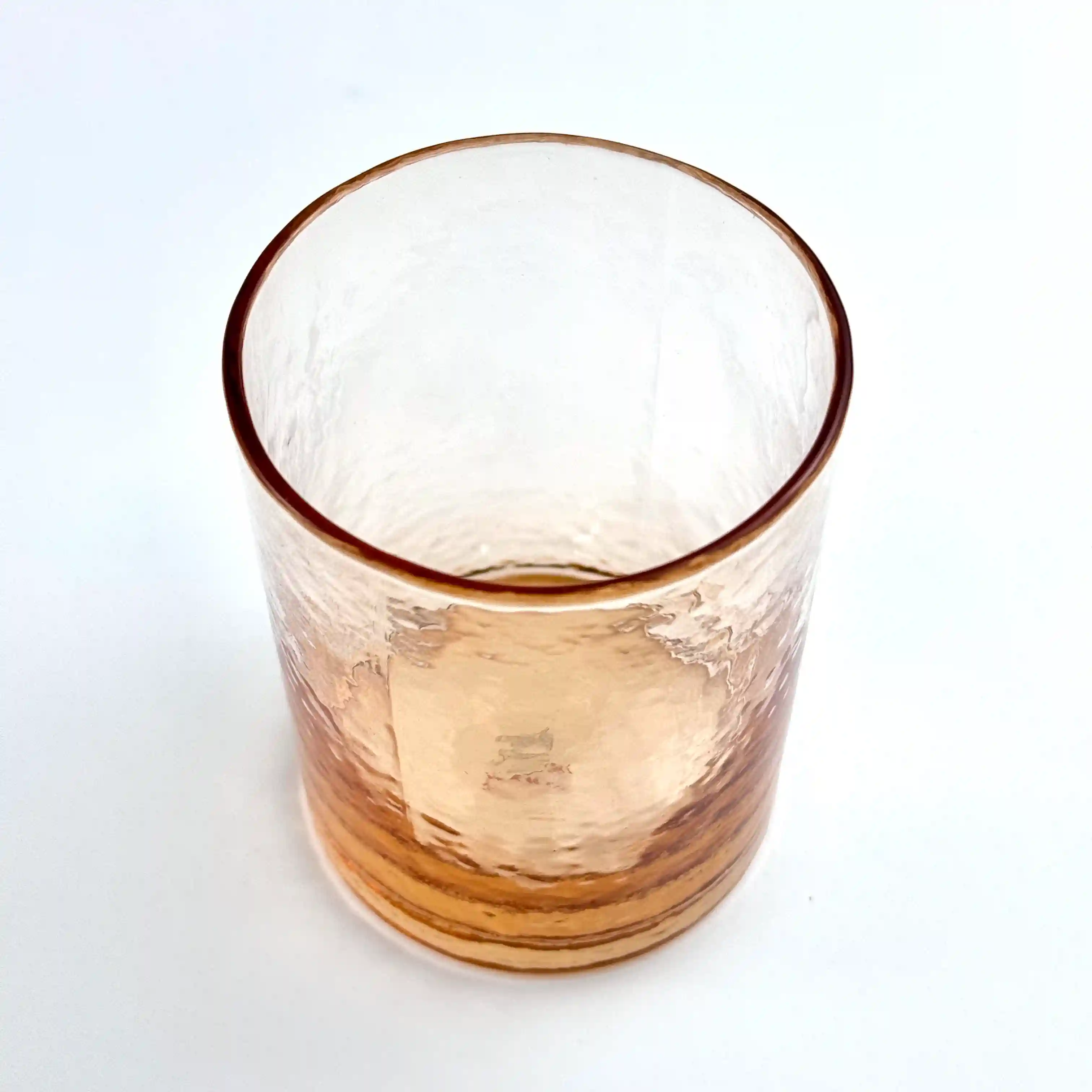 Amber Hammered Tumbler