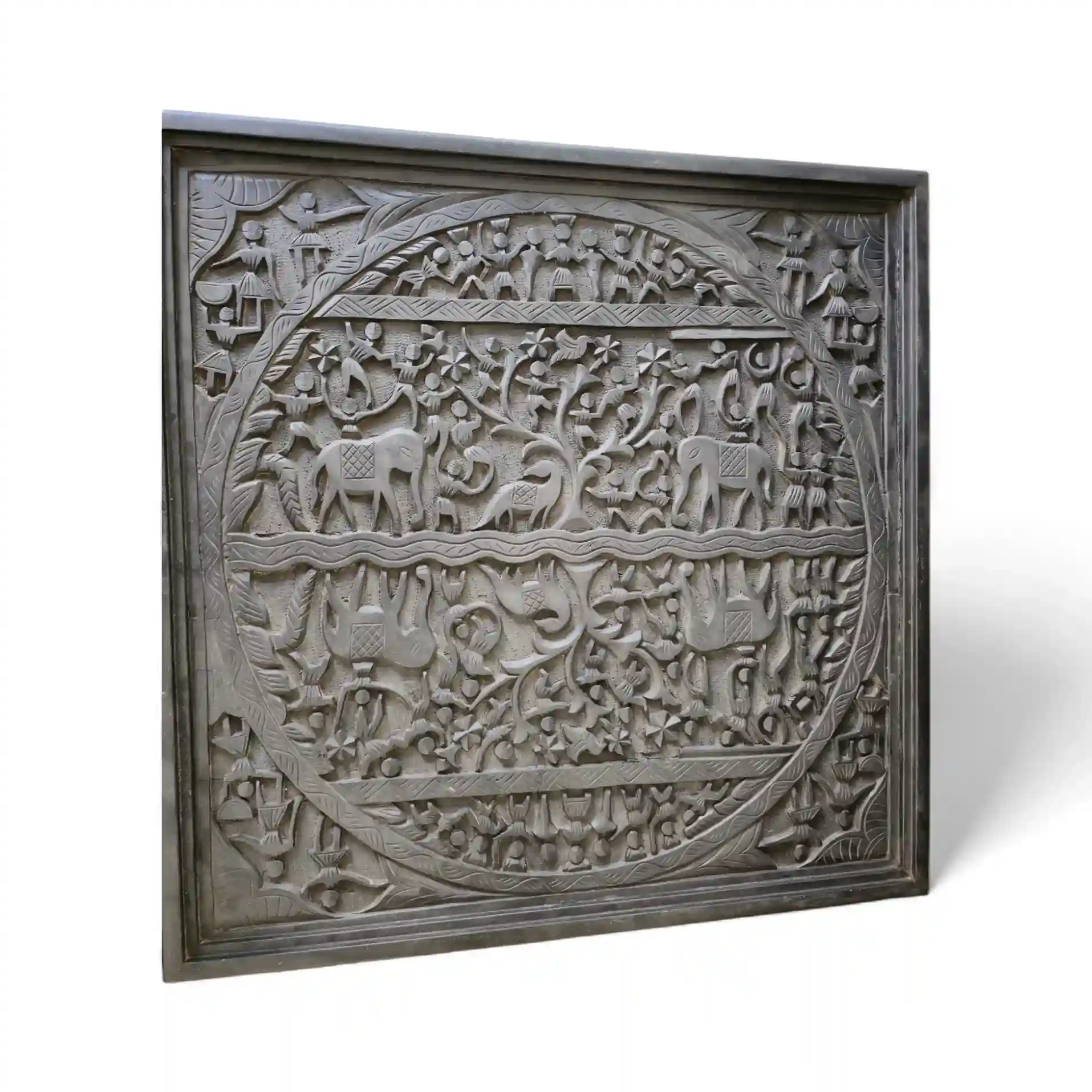 The Mahout’s Journey Noir Relief Coffee Table