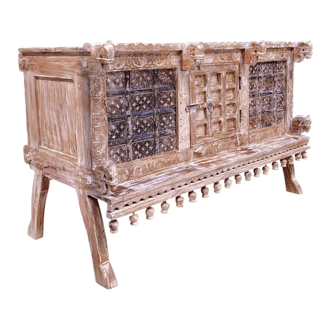The Atelier Carved & Forged Sideboard