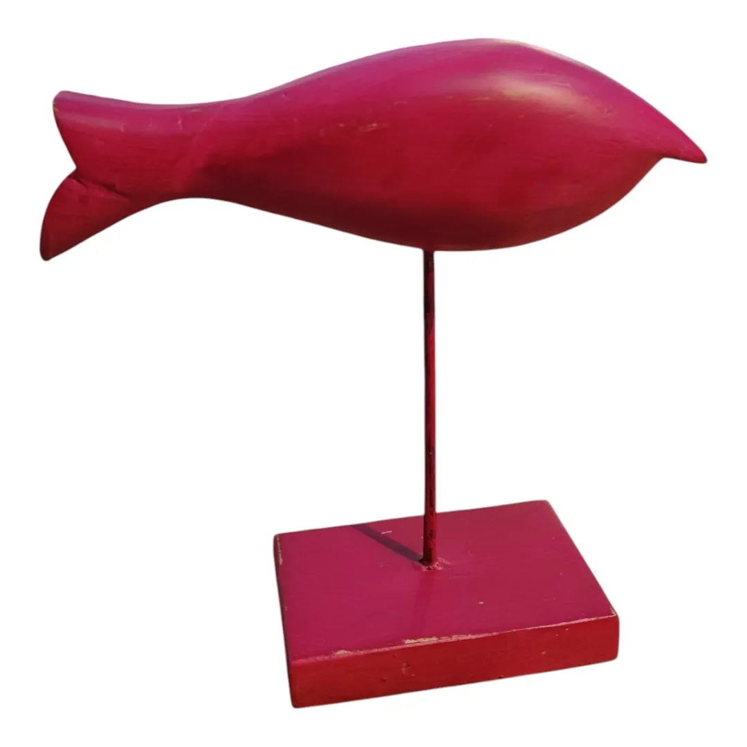 Piscis-Modernus Sculptural Wood Artifact