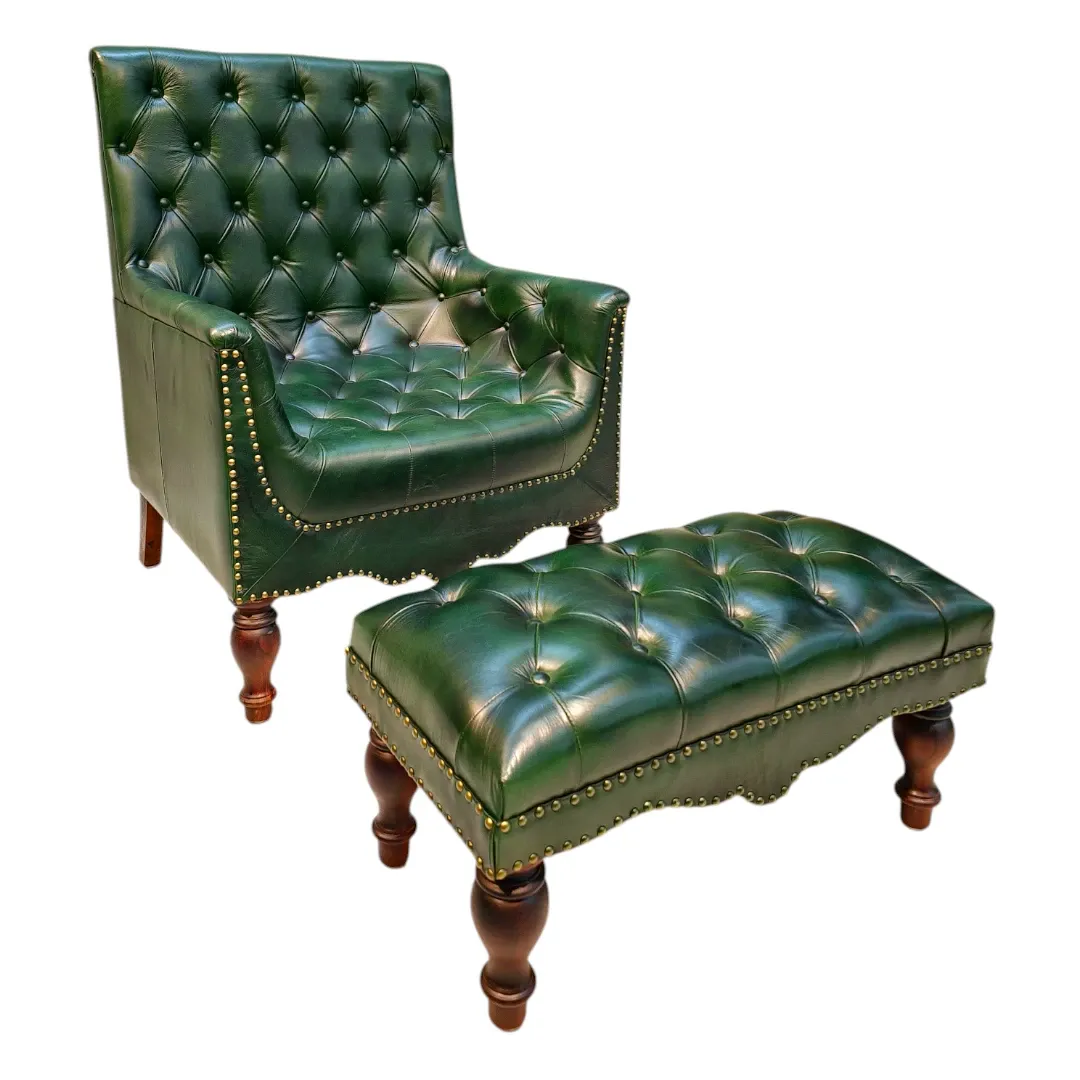 The Kensington Club Armchair & Ottoman
