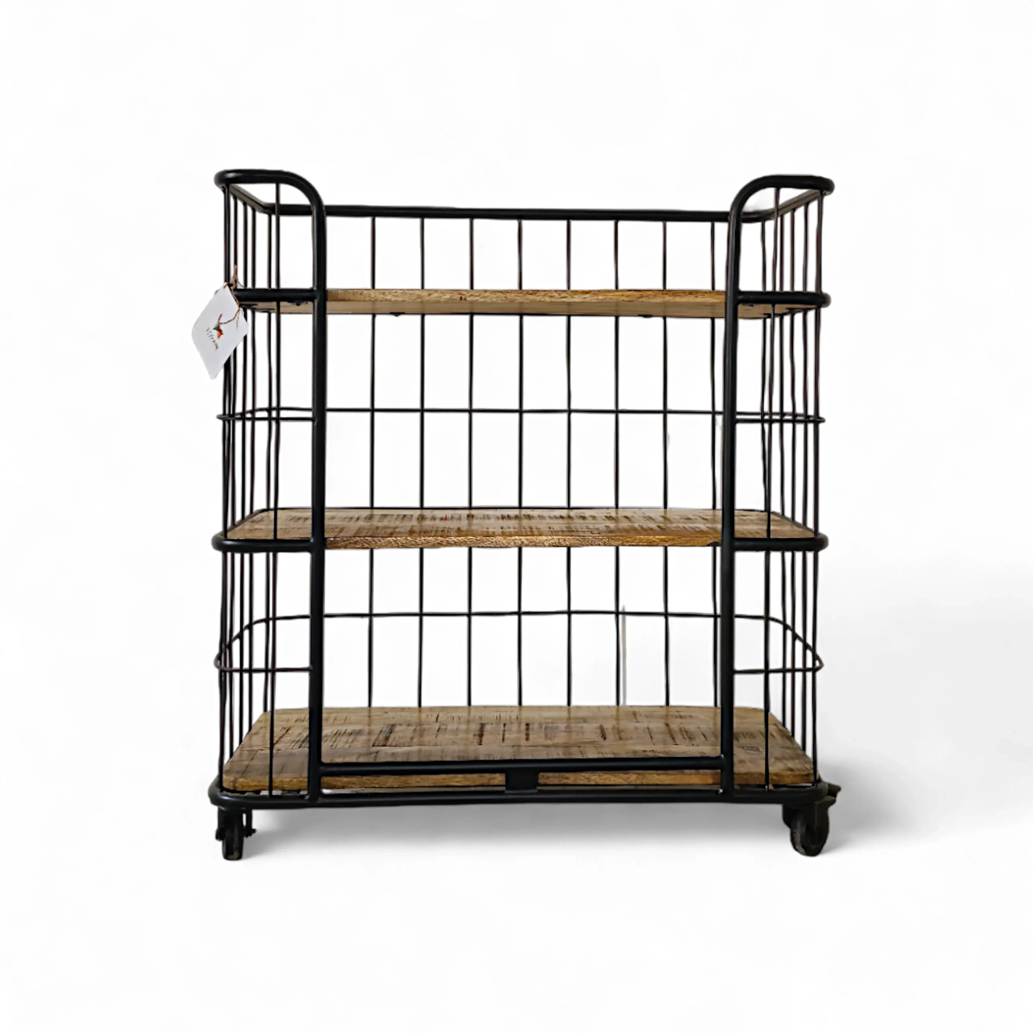 Rolling Storage Cart / Open Book Shelf/ Mobile Storage Unit