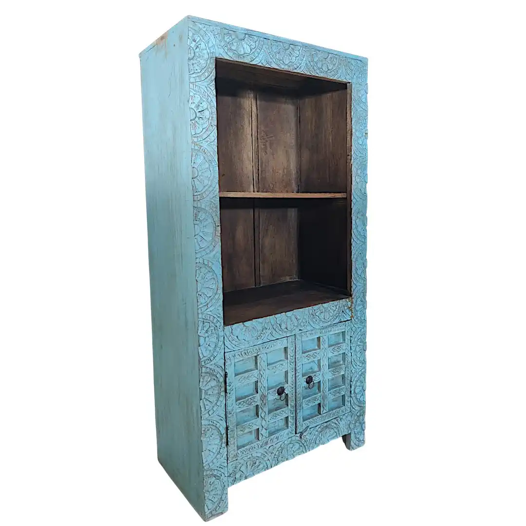 The Nomadic Moorish Hand-Carved Cabinet Bookcase