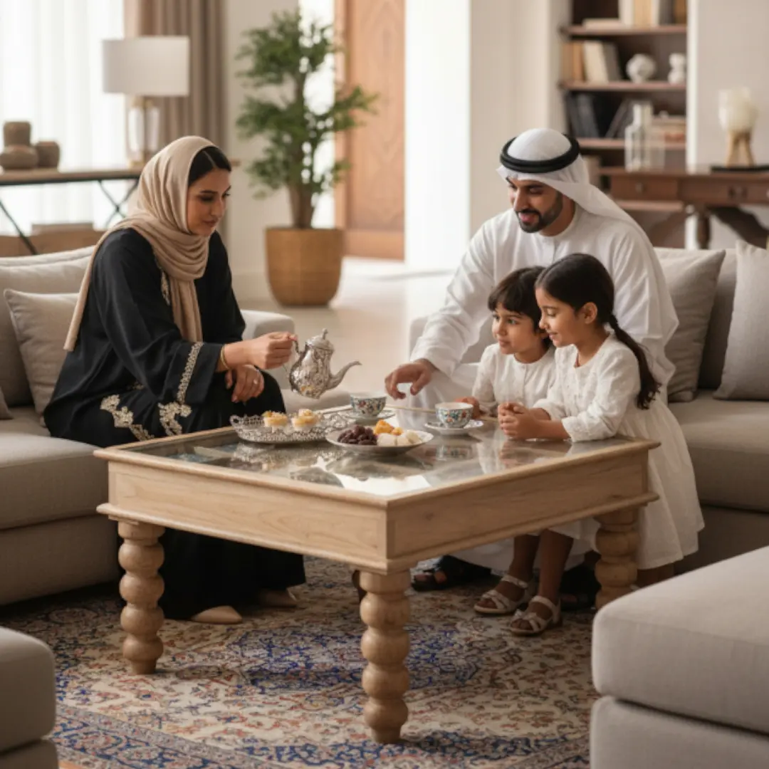 The Fes Coffee Table - Colourful Tile Top