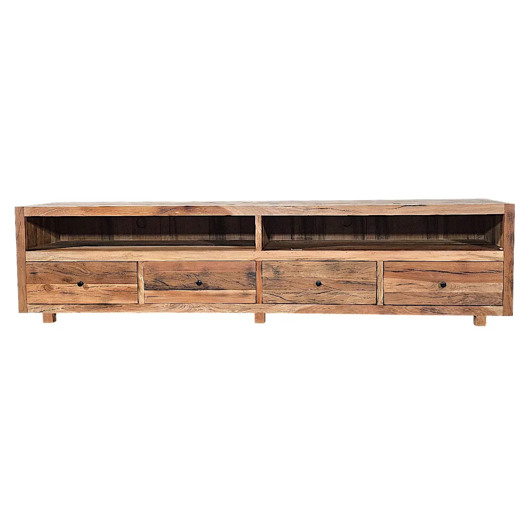Raw Texture 4-Drawer TV Unit
