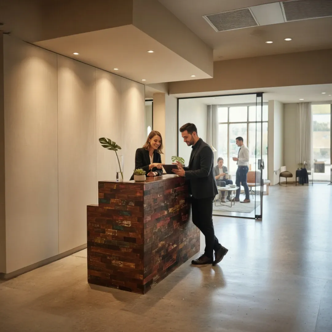 The Sentinel's Story Reception Counter / Desk
