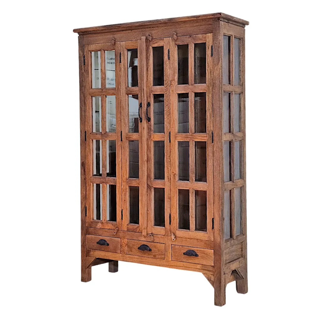 The Majlis Al-Taj Mango Wood Vitrine