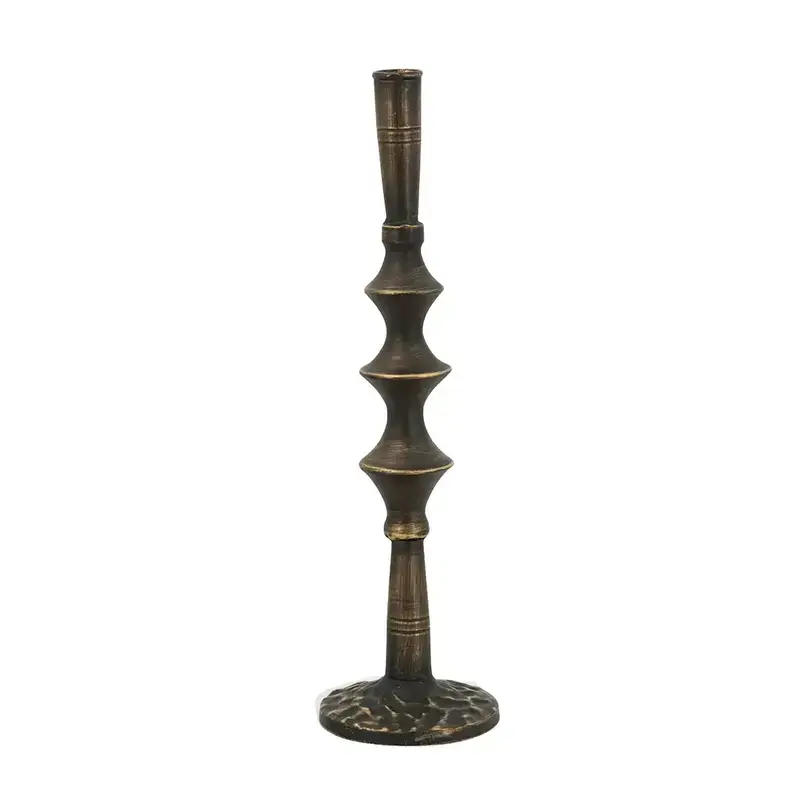 Turned Metal Taper Holder