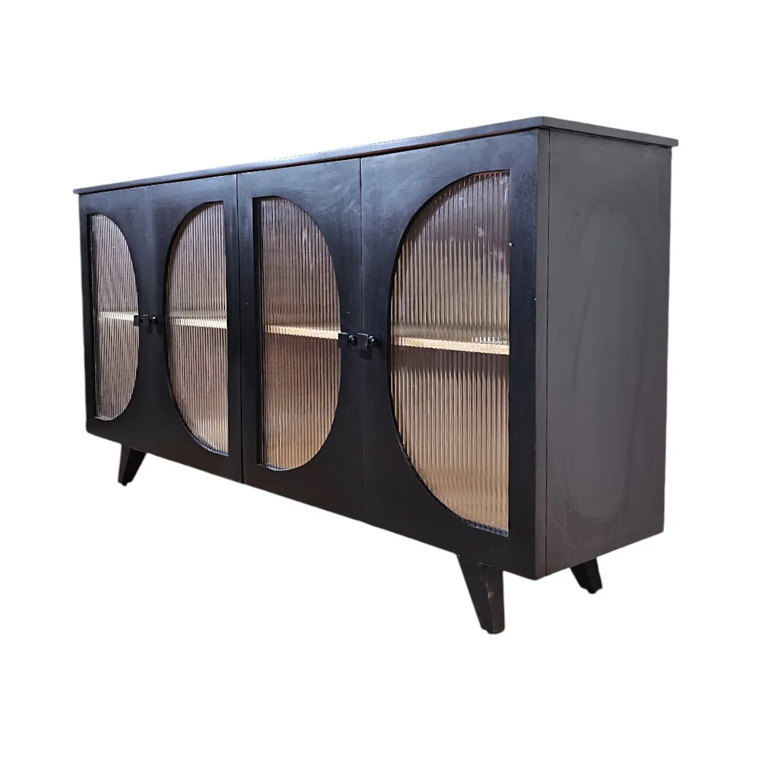 The Circular Archival Buffet - Obsidian Finish