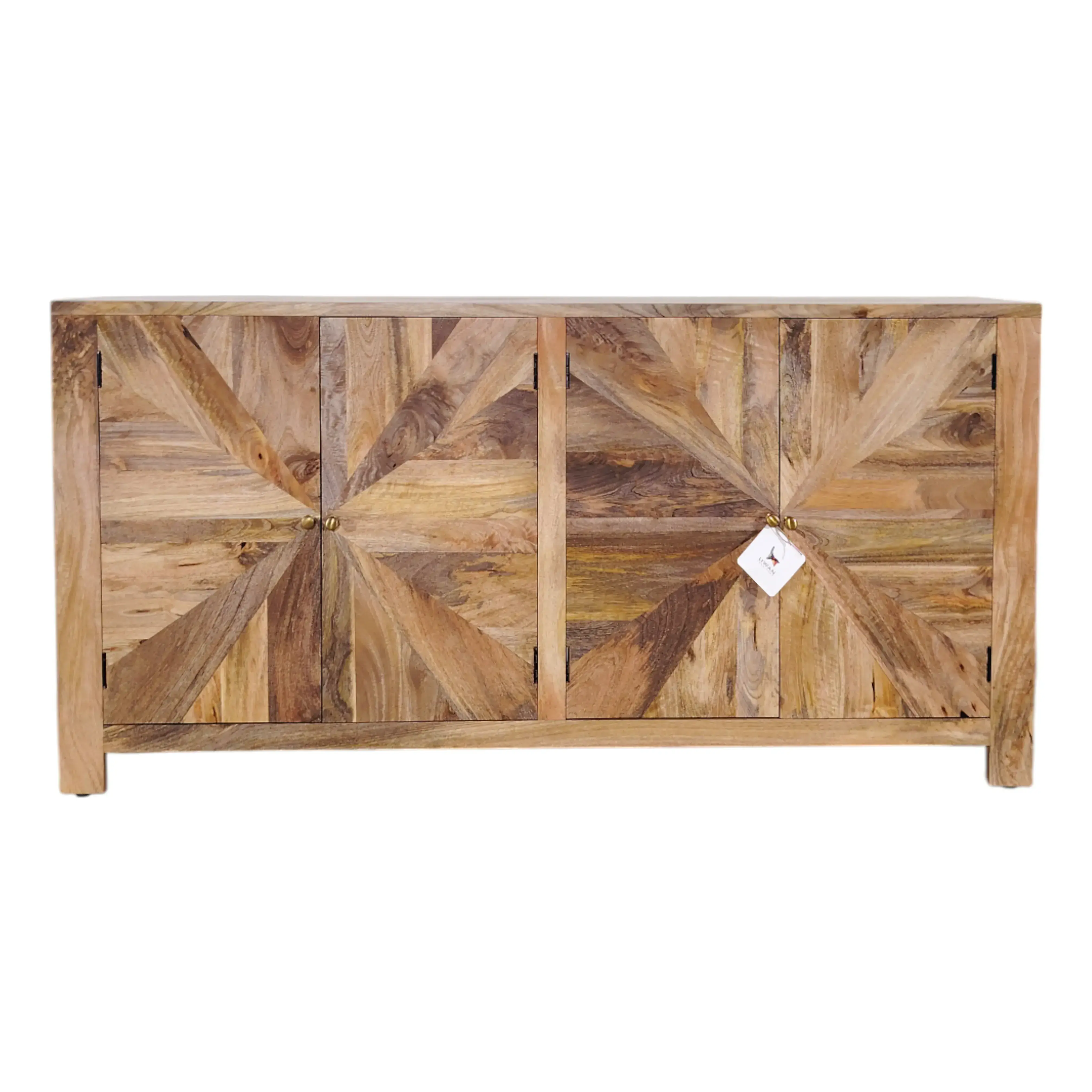 Carla Chevron Solid Wood Sideboard