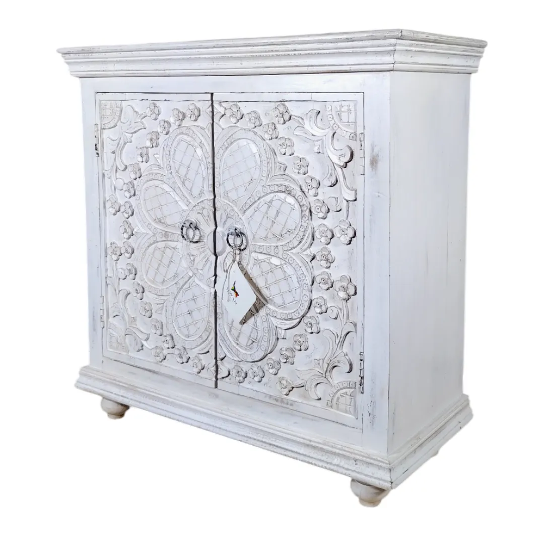 Artisan Carved Accent Cabinet