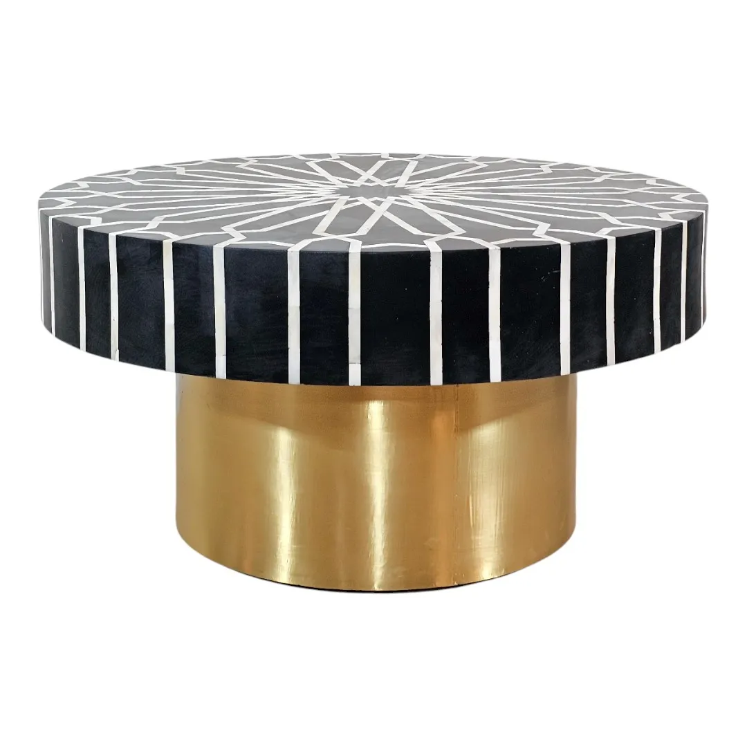 Sultan Geometric Brass Coffee Table