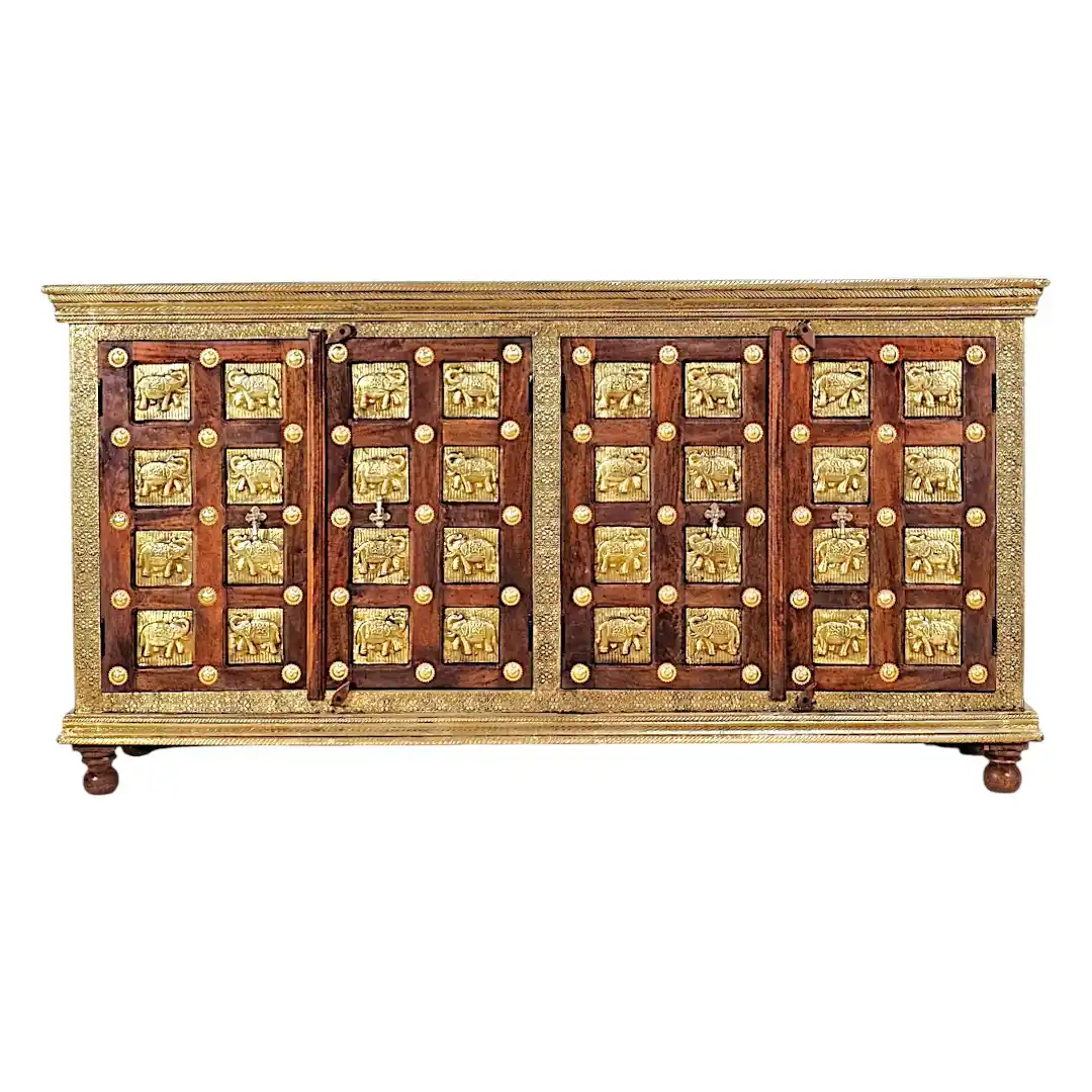 Maharaja Heritage Rosewood & Brass Sideboard | Aparador Maharaja Patrimonial