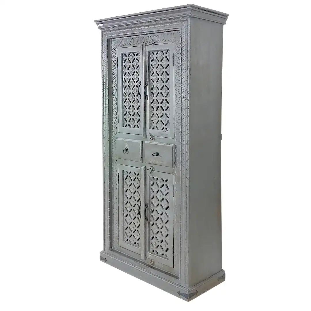The Imperial Palace Hand-Carved Jali Cabinet
