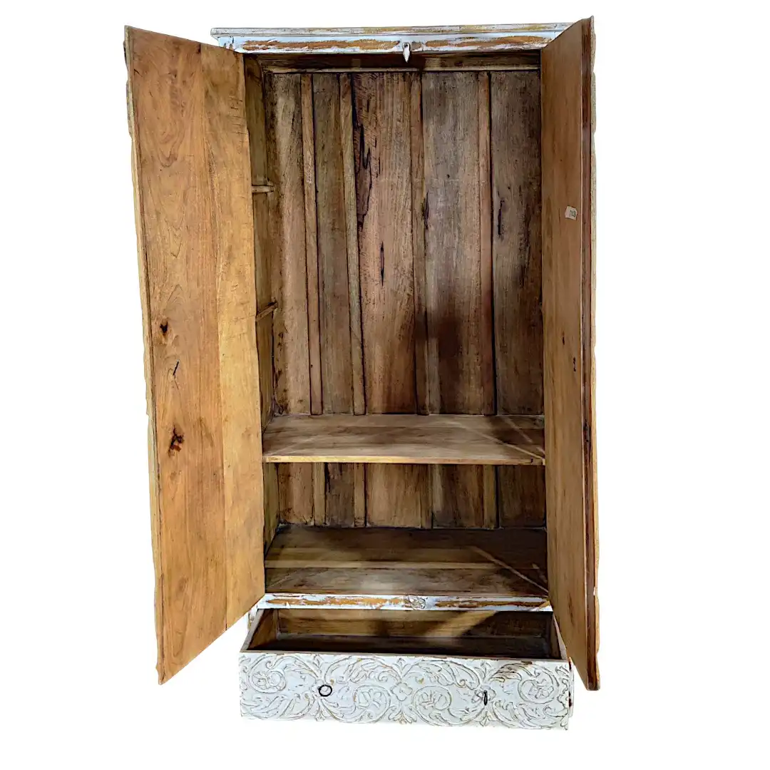 The Sacred Mandala Hand-Carved Armoire