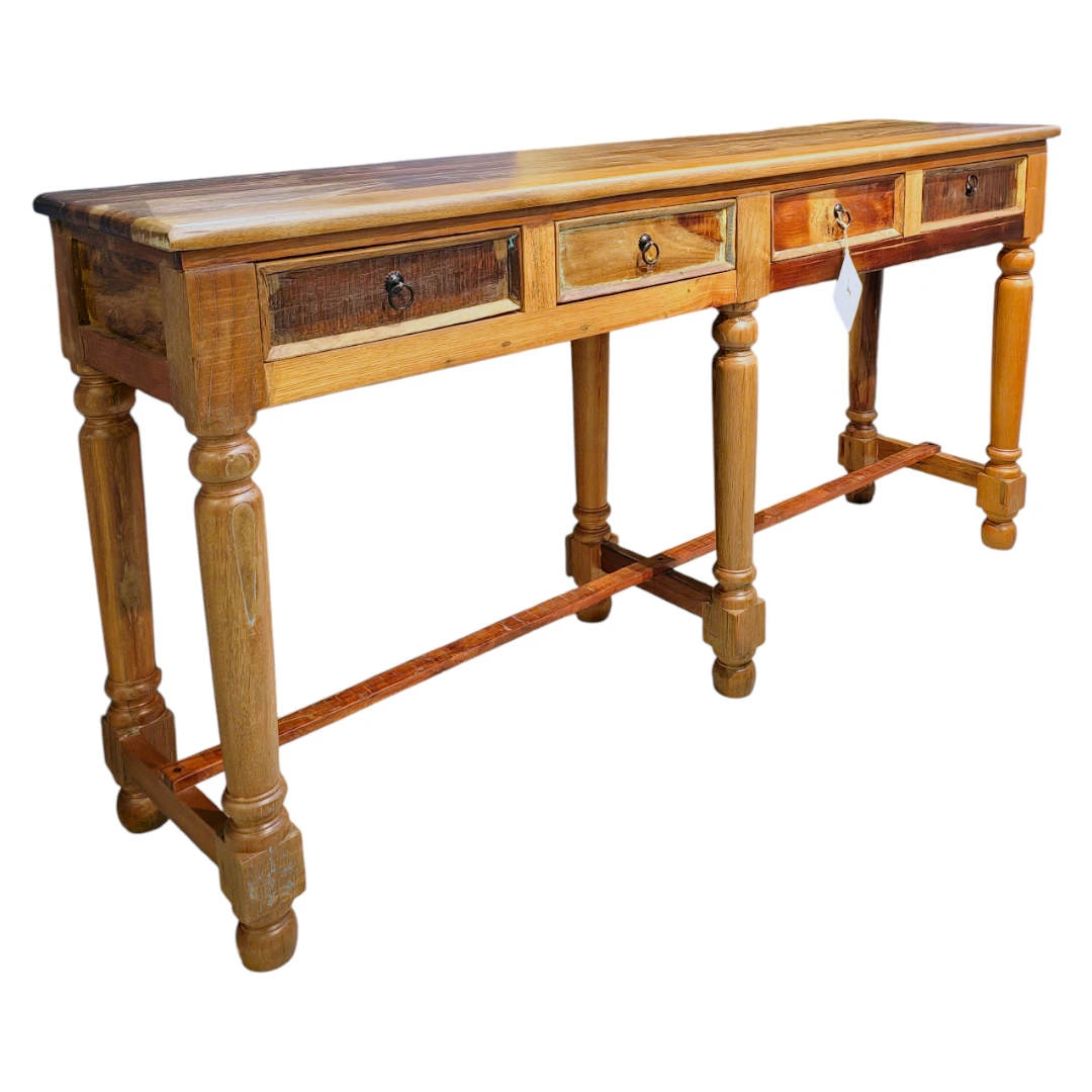 Rustic Charm Mango Wood Console