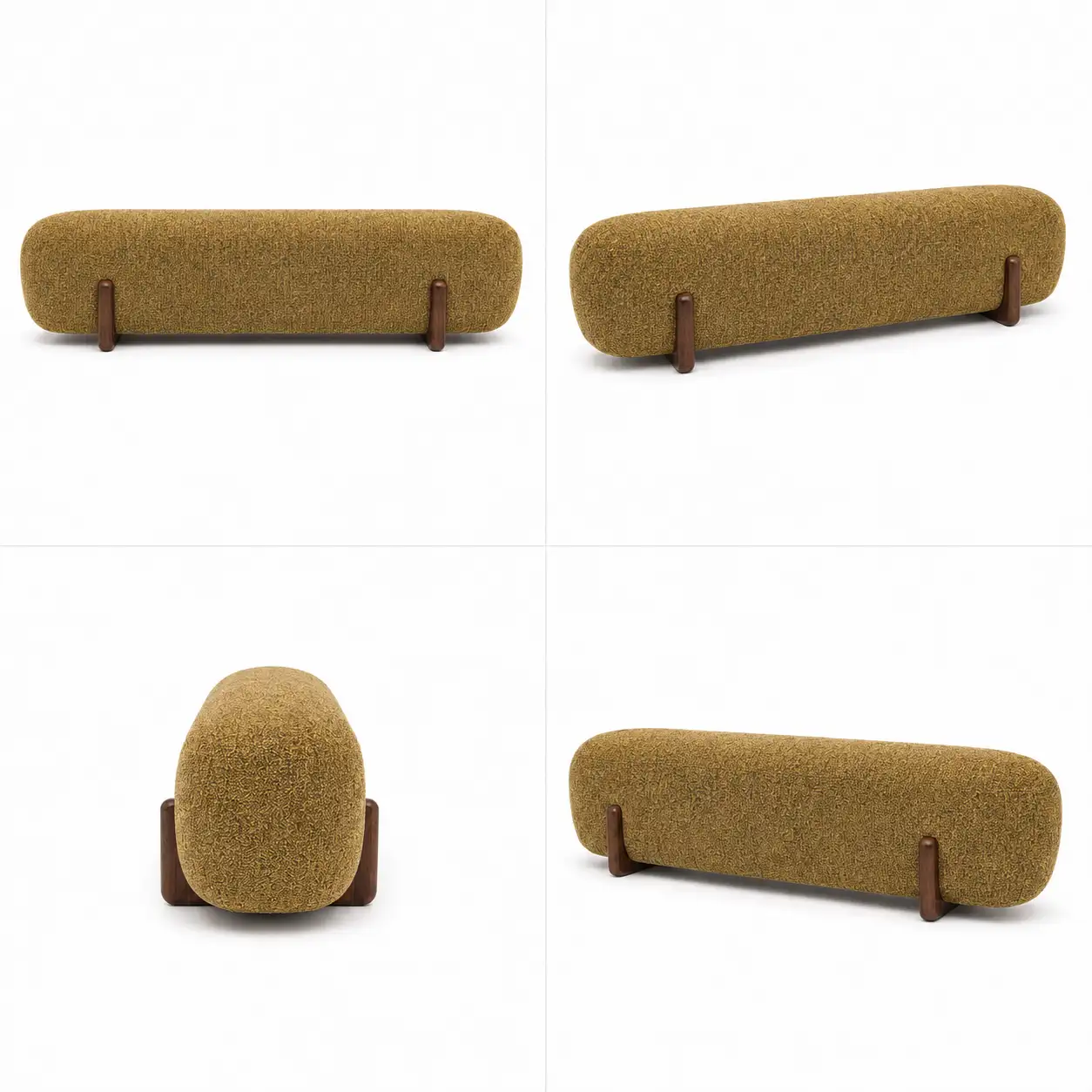 The Tang Dynasty Boucle Rest Ottoman