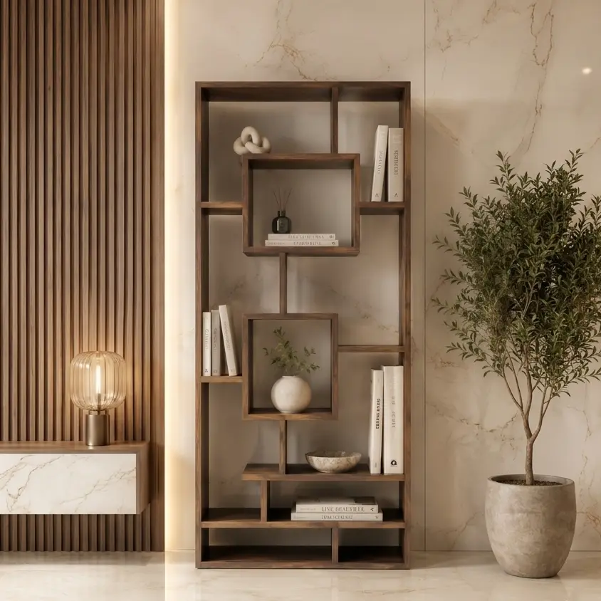 The Cité Monolithic Stepped Bookshelf
