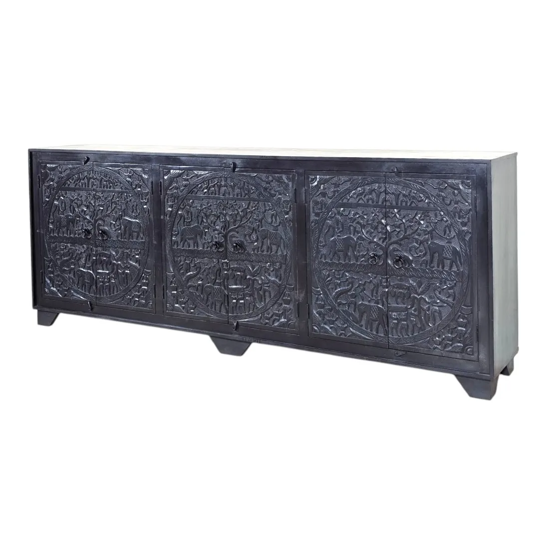 Mahout’s Journey: Noir Relief Heritage Sideboard