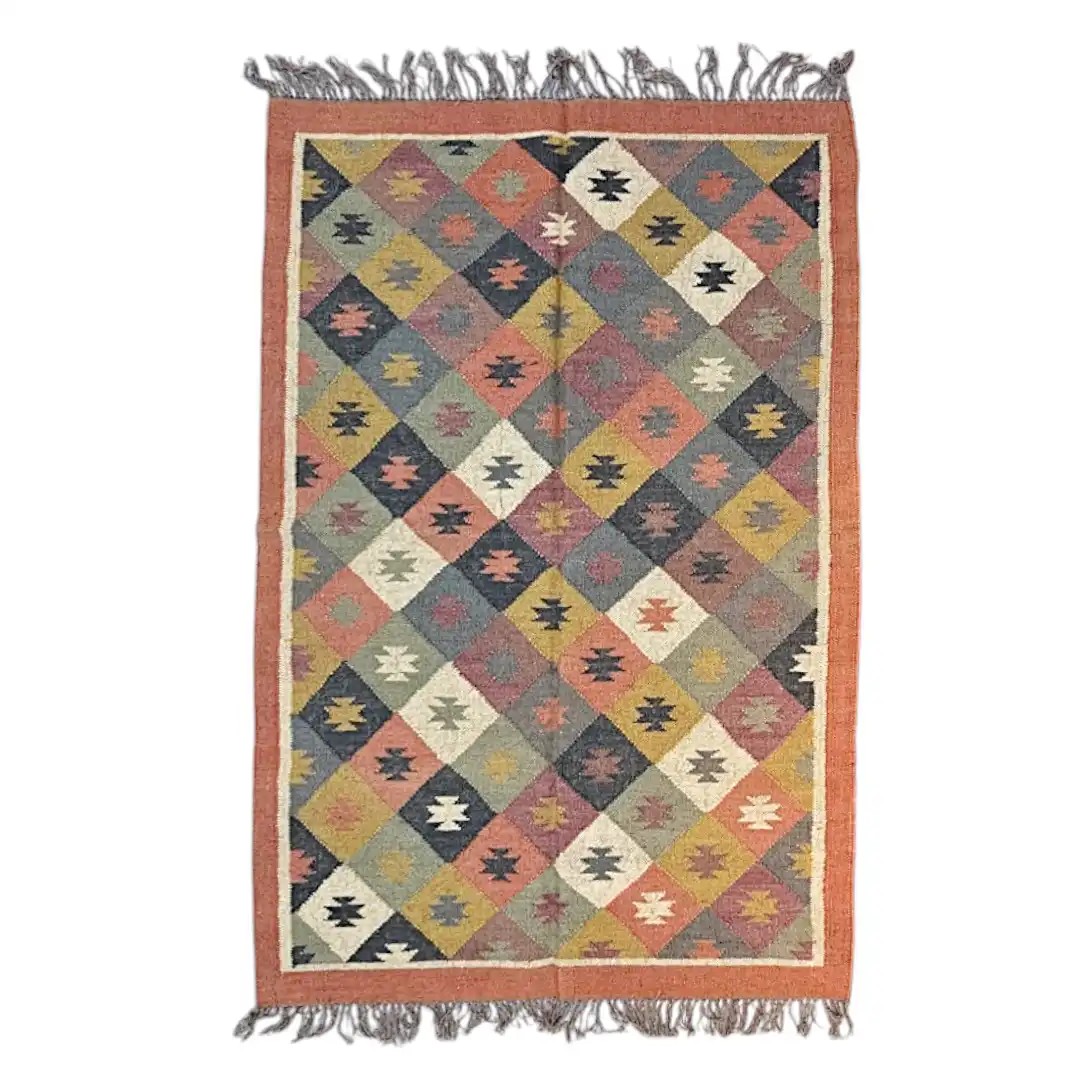 Harvest Medallion Hand-Woven Rug