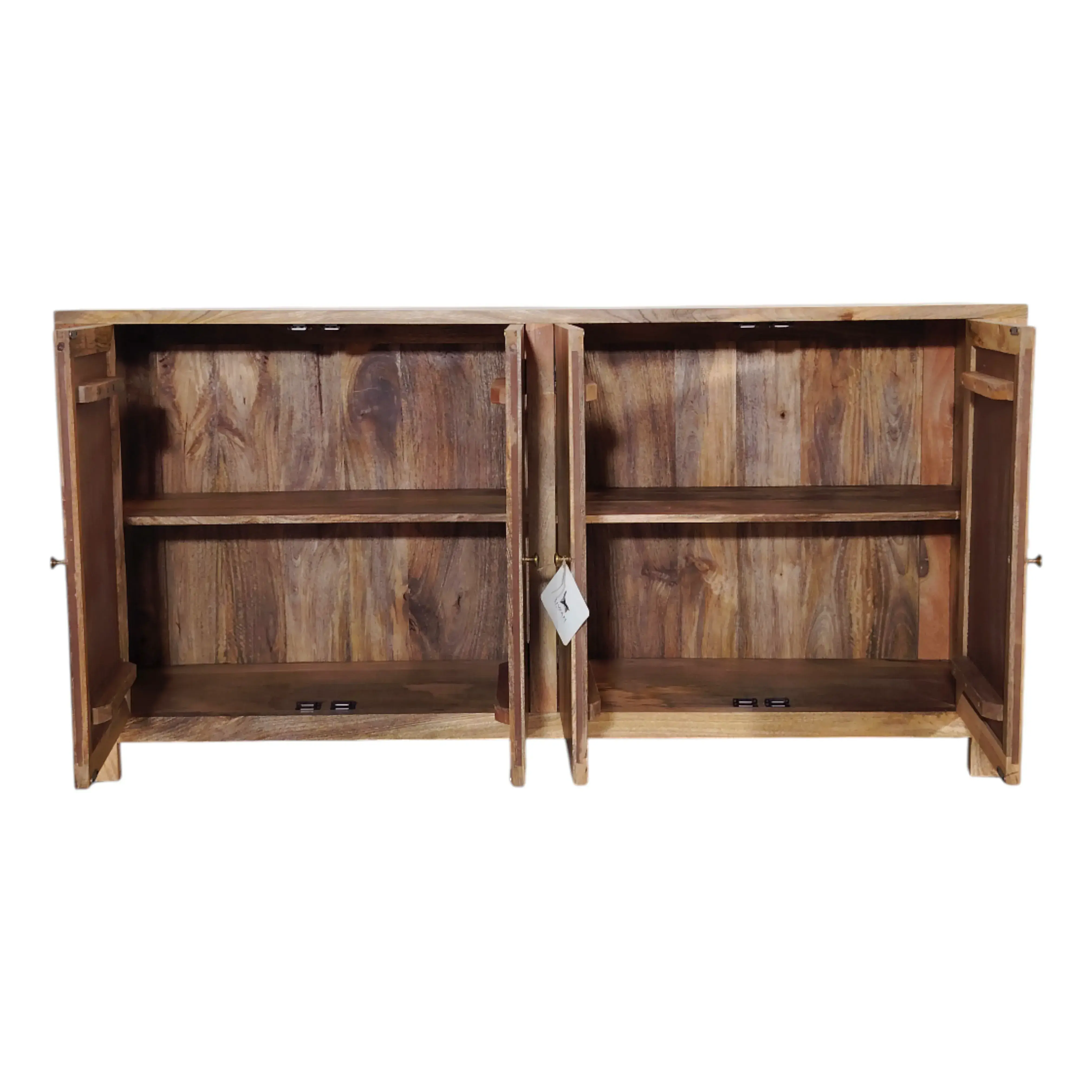 Carla Chevron Solid Wood Sideboard